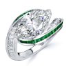 Marquise Cut Vintage Engagement Ring - 925 Sterling Silver