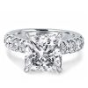 Princess Cut 4.00 CT Simulated Diamond Wedding Ring - 925 Sterling Silver