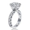 4.00 CT Princess Cut Diamond Alternative Wedding Ring in Rhodium-Plated Sterling Silver