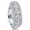 Oval Pink Sapphire Bridal Set in Sterling Silver