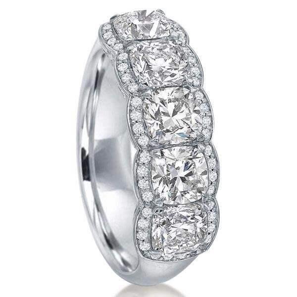 Oval Pink Sapphire Bridal Set in Sterling Silver