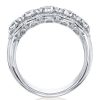 Oval Pink Sapphire Bridal Set in Sterling Silver