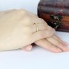 Gold Plated Eternity Band with Created White Sapphires in Sterling Silver