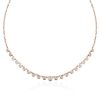 Bezel Setting White Chain Necklace for Women in 925 Sterling Silver