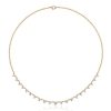 White Sapphire Star Chain Necklace for Women in Sterling Silver