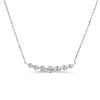 Sterling Silver Round Cut Pendant Necklace - Dainty & Elegant