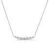 Sterling Silver Round Cut Pendant Necklace - Dainty & Elegant
