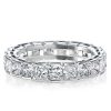 Radiant Eternity Sterling Silver Wedding Band - 3.75 CT. TW