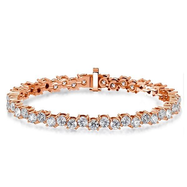Sterling Silver White Sapphire Offset Tennis Bracelet | 10.75 CT. TW