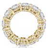 7.95 CT. TW. Golden Round Eternity Wedding Band in 18K Gold Plated Sterling Silver