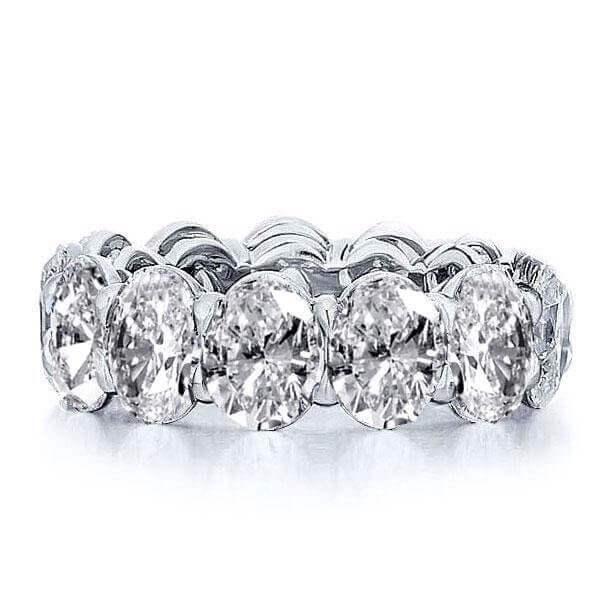 Triple Row White Sapphire Stackable Eternity Band Set in Sterling Silver