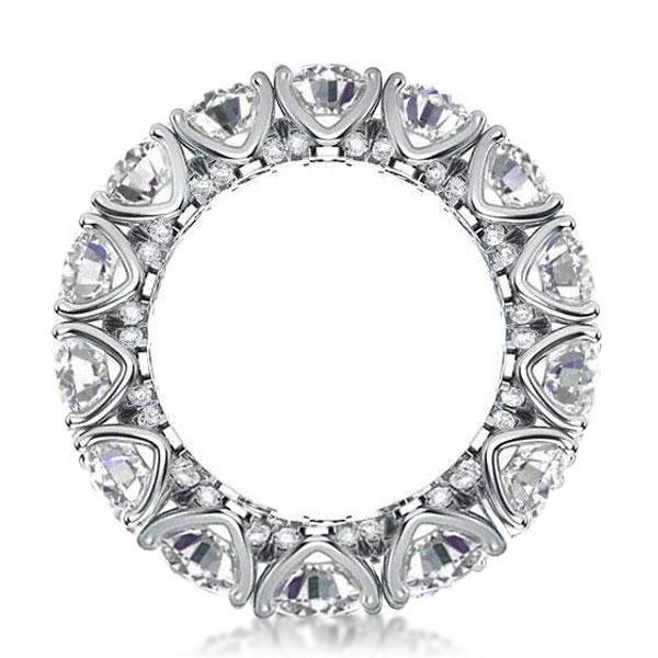 Eternity Created White Sapphire Wedding Band - 925 Sterling Silver