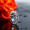 Eternity Created White Sapphire Wedding Band - 925 Sterling Silver