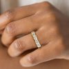 Round Eternity Wedding Band 18K Gold Plated Sterling Silver 6.55 CT. TW.