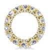 Round Eternity Wedding Band 18K Gold Plated Sterling Silver 6.55 CT. TW.