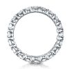 Sterling Silver Double Row White Sapphire Wedding Band - Matching Set Available