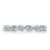 Scalloped Eternity Wedding Band - Created White Sapphire, Sterling Silver