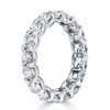 Amethyst Eternity Band Set - 925 Sterling Silver Stackable Rings