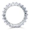Eternity White Sapphire Wedding Band - 925 Sterling Silver (2.20 CT. TW.)
