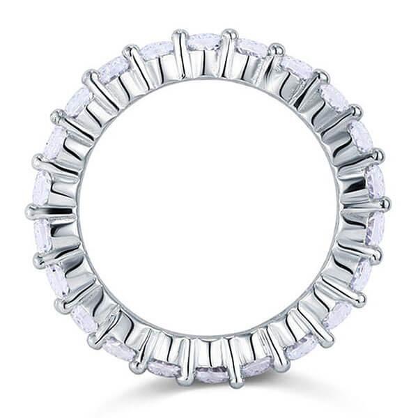 Eternity White Sapphire Wedding Band - 925 Sterling Silver (2.20 CT. TW.)