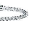 Sterling Silver Round Cut Cubic Zirconia Tennis Bracelet for Women - 6, 7, 8, 9 inches