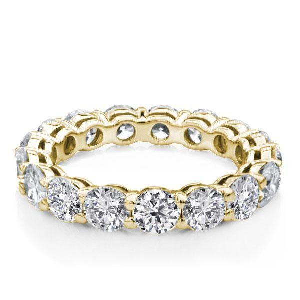 18K Gold Plated Sterling Silver Three Stone Engagement Wedding Ring Set for Women