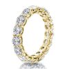18K Gold Plated Sterling Silver Three Stone Engagement Wedding Ring Set for Women