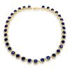 Halo Necklace - 925 Sterling Silver Round Cut Pendant Necklace for Women