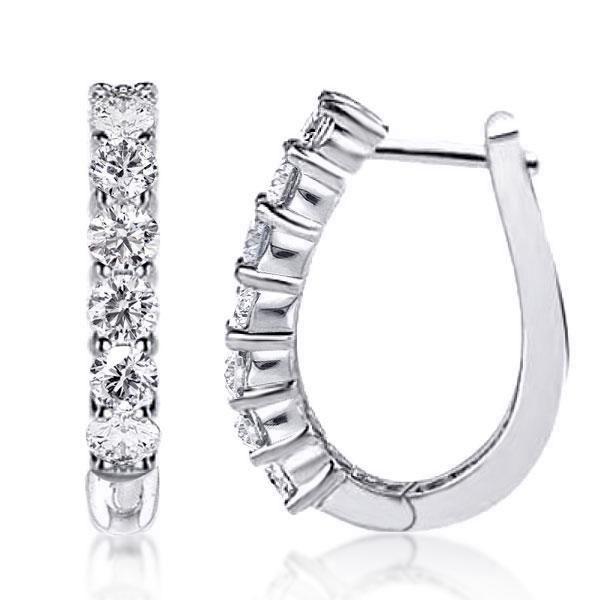 Sterling Silver Hoop Earrings - 925 Silver, Rhodium Plated, Nickel Free