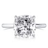 Cushion Cut Sterling Silver Engagement Ring - 5.62 CT Center Stone