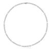 Pear & Round Cut Cubic Zirconia Tennis Necklace in Sterling Silver - 16.30 CT. TW