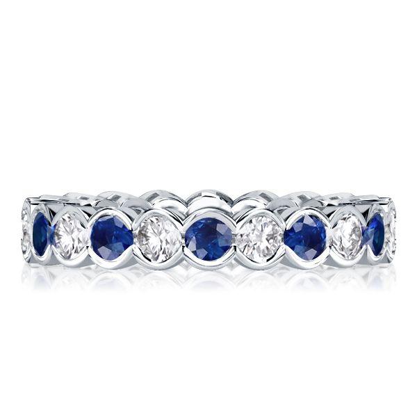 Eternity Sterling Silver Wedding Band for Women - Cubic Zirconia Accents