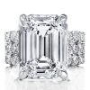 3-Piece Created White Sapphire & Diamond-Look Wedding Ring Set in Sterling Silver