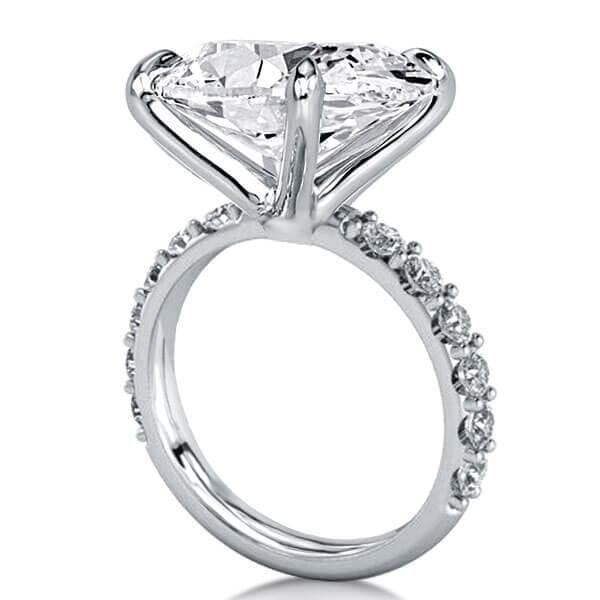 3-Piece Created White Sapphire & Diamond-Look Wedding Ring Set in Sterling Silver
