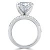 Princess Cut White Sapphire 3-Piece Sterling Silver Wedding Set