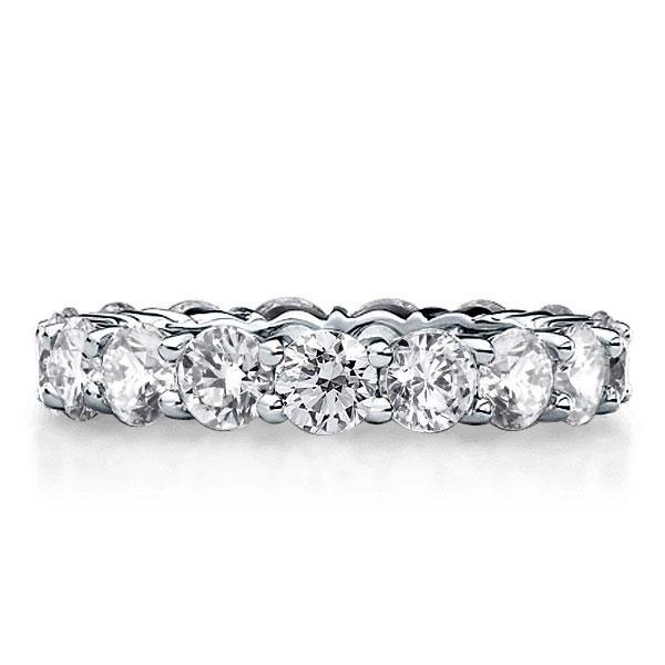 Eternity Created White Sapphire Wedding Band - Sterling Silver