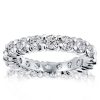 Eternity Created White Sapphire Wedding Band - Sterling Silver