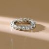 Eternity Created White Sapphire Wedding Band - Sterling Silver