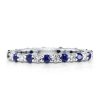 Double Stacked 10.60 CT. TW. Sterling Silver Wedding Band with Rhodium Finish