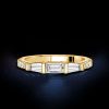 Baguette Wedding Band for Women - Dainty Anniversary Ring in Sterling Silver