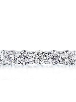 Sterling Silver Half Eternity White Sapphire Wedding Band