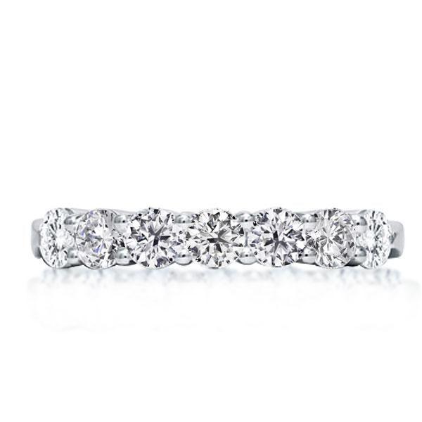 Sterling Silver Half Eternity White Sapphire Wedding Band