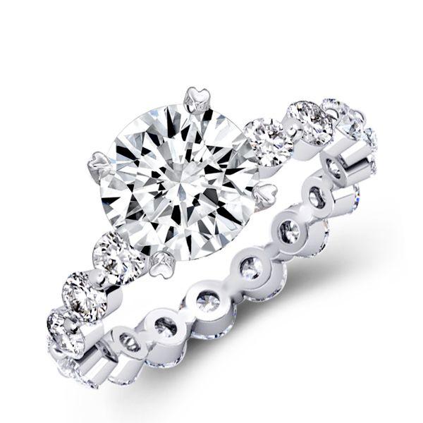 Pink & White Sapphire 925 Sterling Silver 3PC Wedding Ring Set