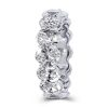 Triple Row Eternity Stackable Band Set, Created White Sapphire in 925 Sterling Silver