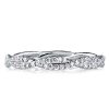 925 Sterling Silver Twisted Wedding Band for Women with Rhodium Finish
