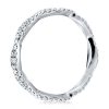 925 Sterling Silver Twisted Wedding Band for Women with Rhodium Finish