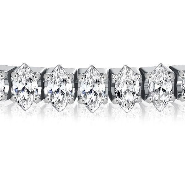 Marquise Cut Tennis Bracelet in 925 Sterling Silver with 7.56 CT. TW
