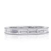 Eternity Baguette Stackable Wedding Band Set - Sterling Silver, 2.3 CT.TW
