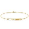 Personalized Gold Bar Bracelet for Women - Dainty Engraved Bracelet
