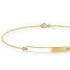 Personalized Gold Bar Bracelet for Women - Dainty Engraved Bracelet